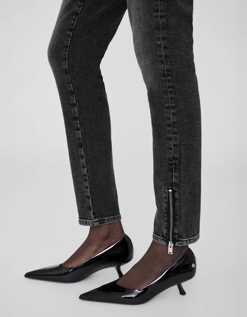 Skinny-Fit Jeans mit Zipper-Details Jax