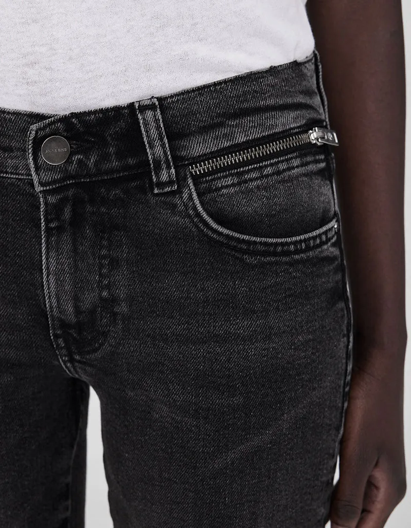 Skinny-Fit Jeans mit Zipper-Details Jax