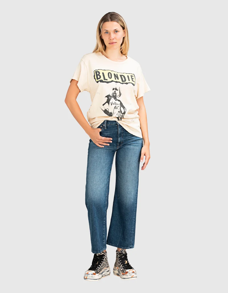 Bedrucktes Oversize T-Shirt im Vintage-Look