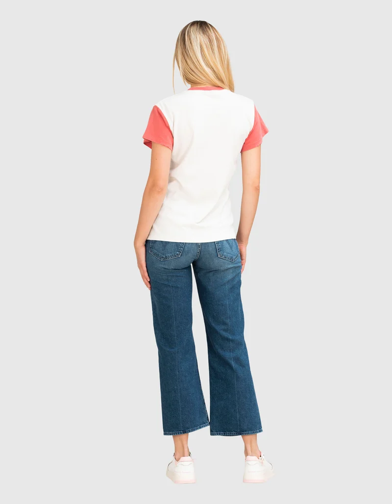 Bedrucktes Oversize T-Shirt im Vintage-Look