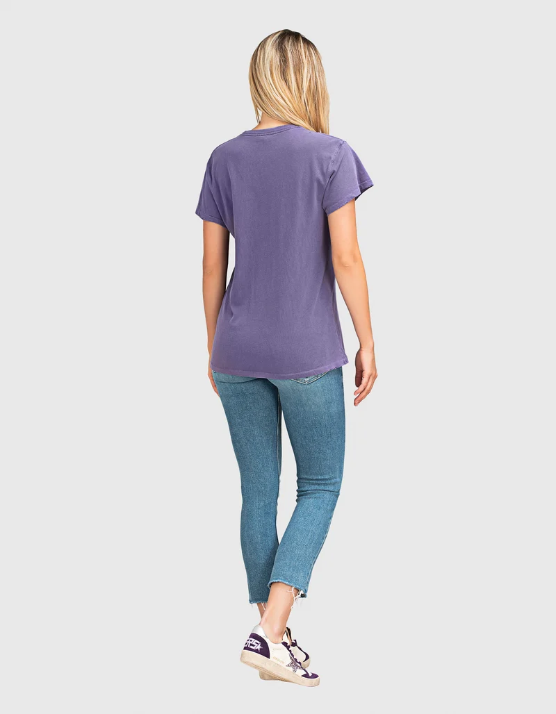 Bedrucktes Oversize T-Shirt im Vintage-Look mit Glitter-Finish