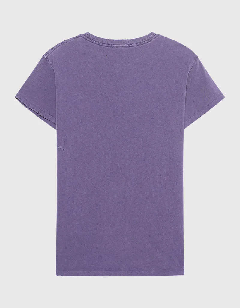 Bedrucktes Oversize T-Shirt im Vintage-Look mit Glitter-Finish