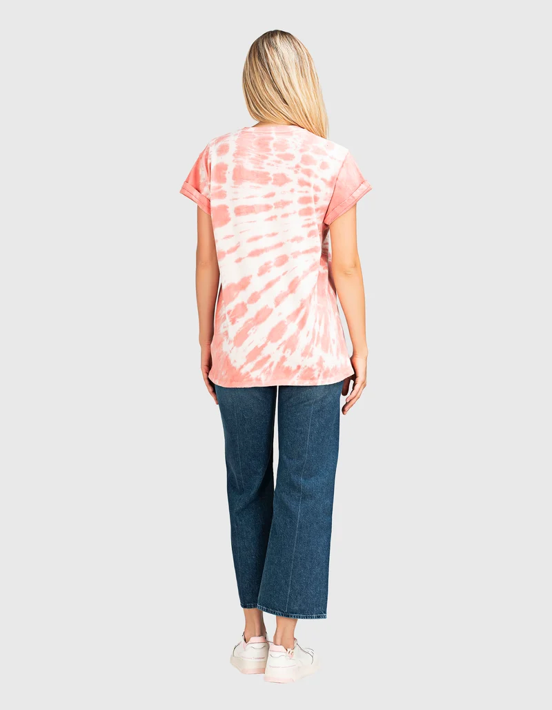 Bedrucktes Oversize T-Shirt im Vintage-Look