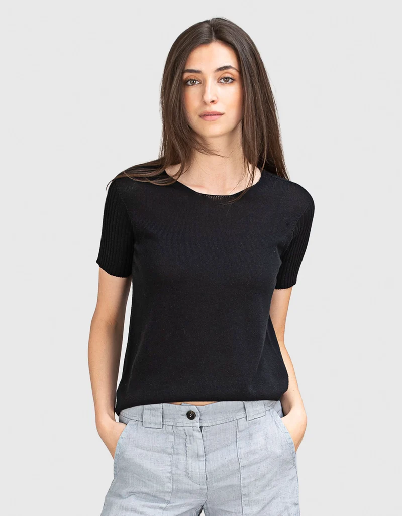 Feinstrick T-Shirt