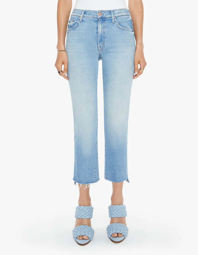 High-Waist Bootcut Jeans