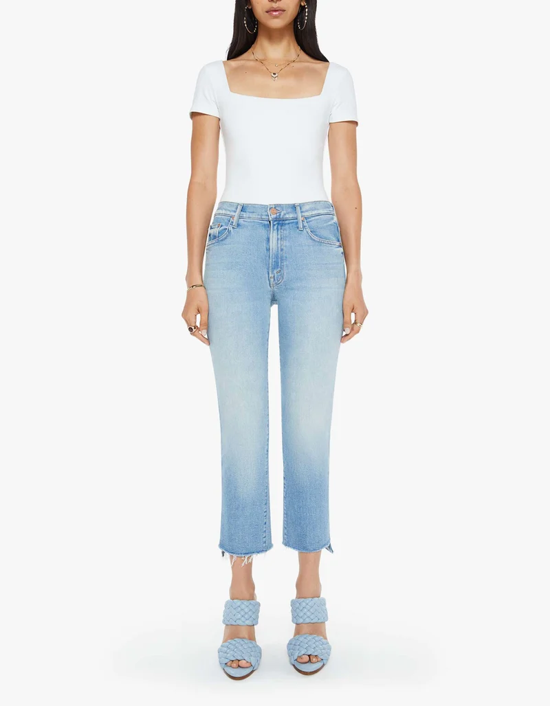 High-Waist Bootcut Jeans