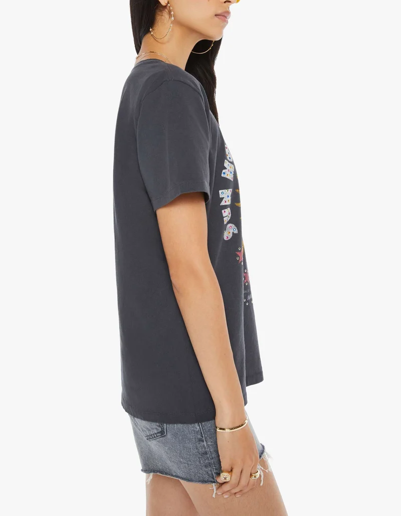 Oversize T-Shirt The Rowdy mit Strasssteinen