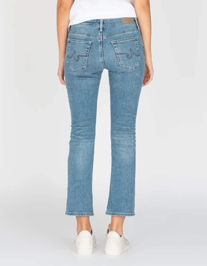 Destroyed Flare-Leg Jeans