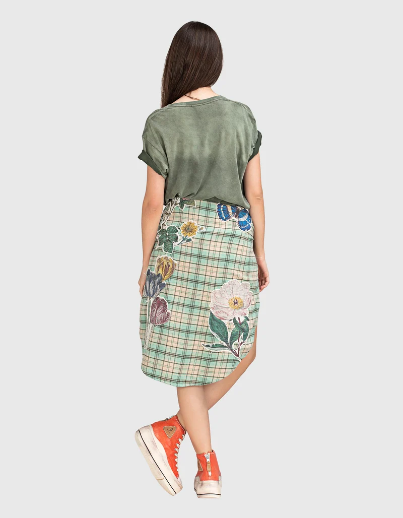 Bedrucktes Washed-Out T-Shirt