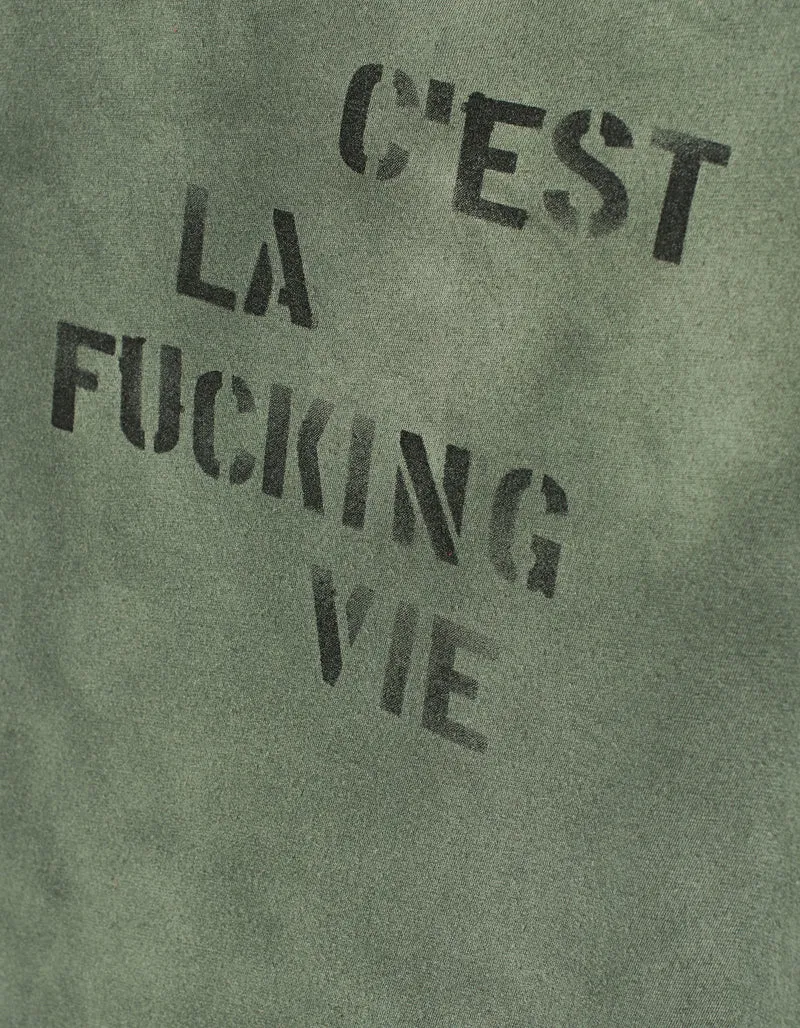 Bedrucktes Washed-Out T-Shirt