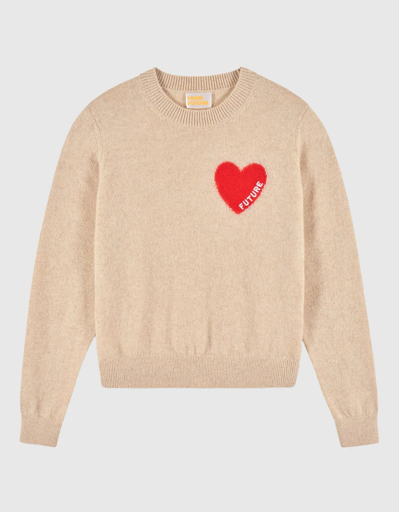 Kaschmir-Pullover mit Rundhalsausschnitt