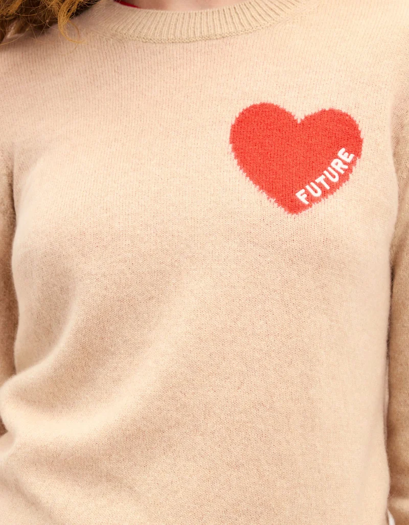 Kaschmir-Pullover mit Rundhalsausschnitt