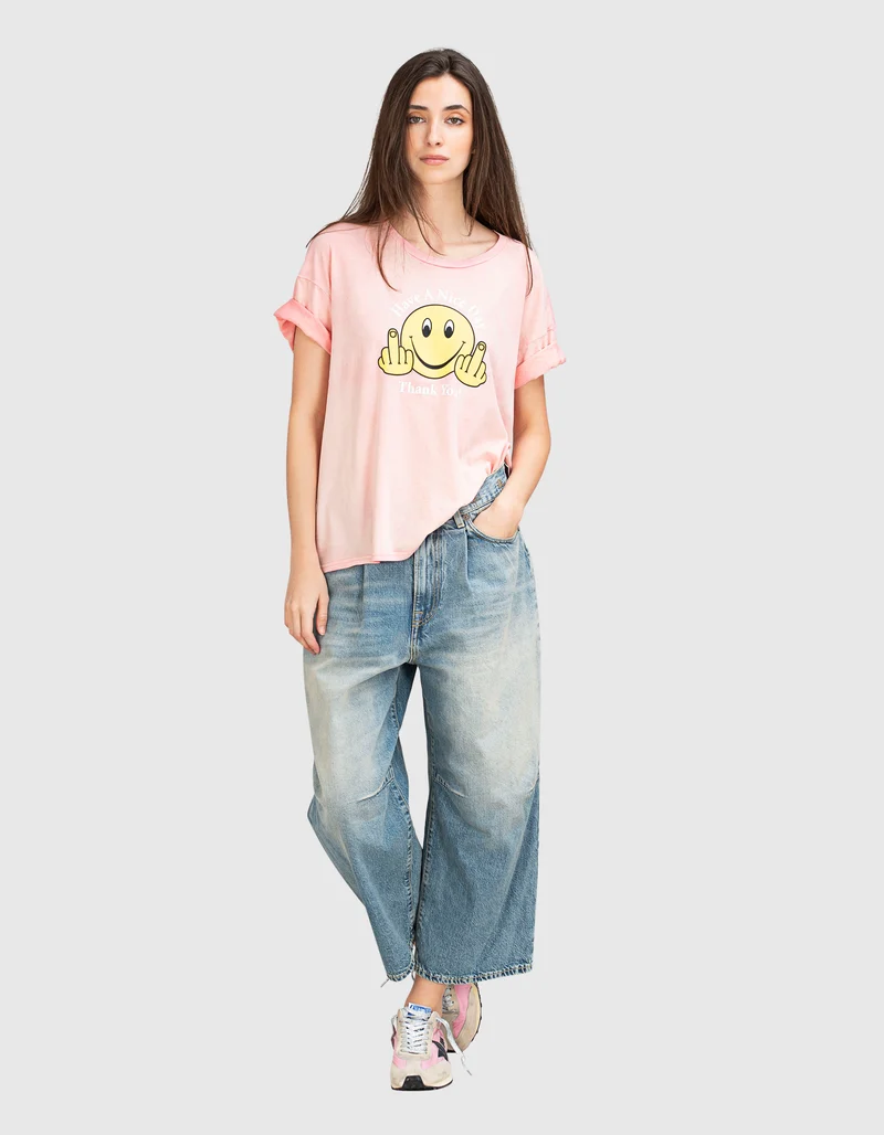 Cropped-Barell-Leg Jeans