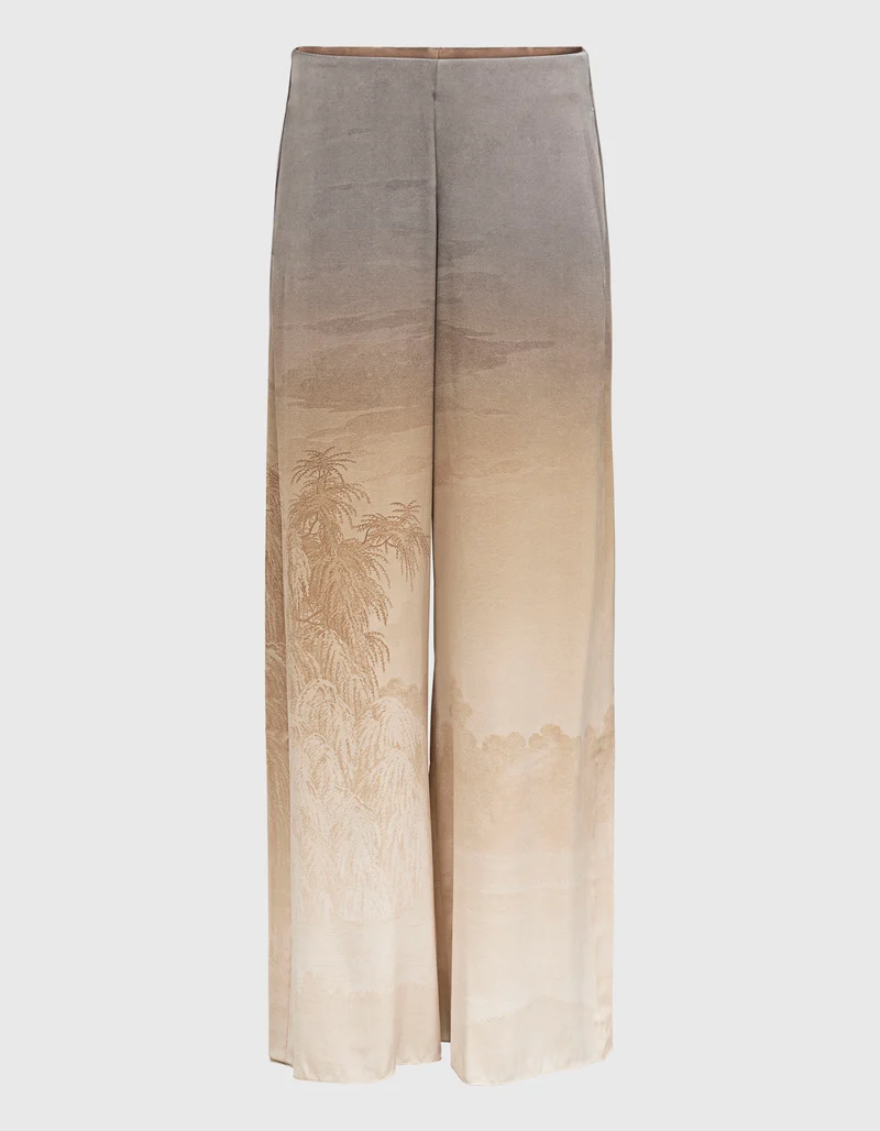 Wide-Leg Seiden-Hose