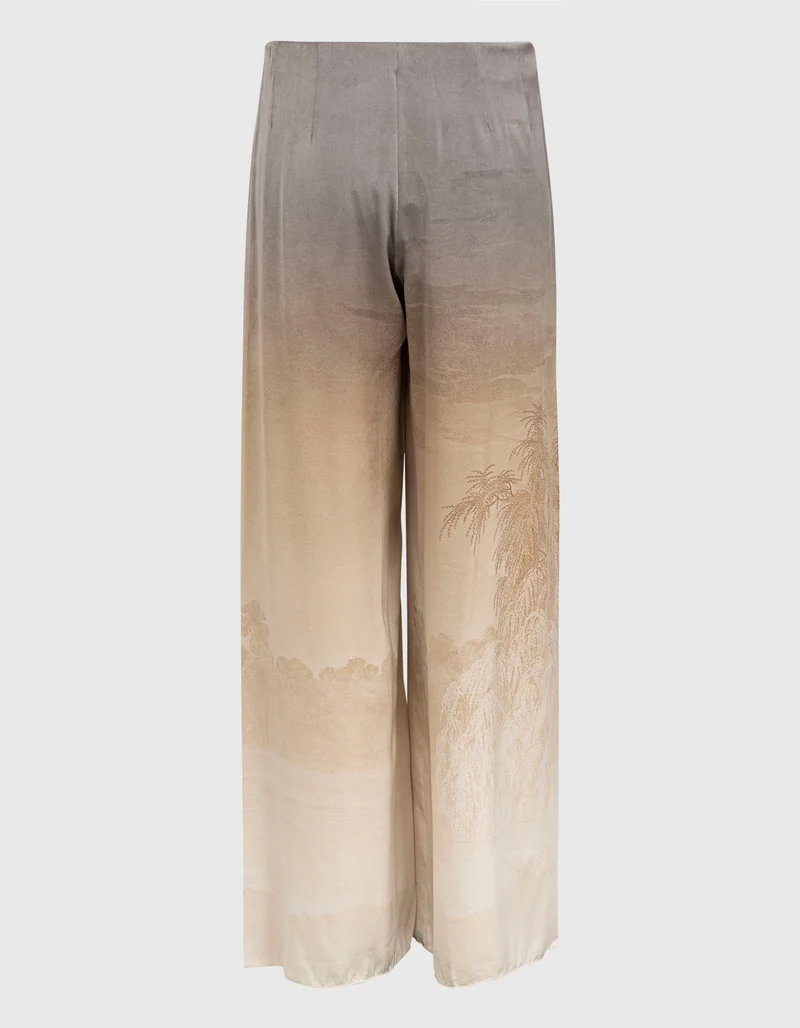 Wide-Leg Seiden-Hose