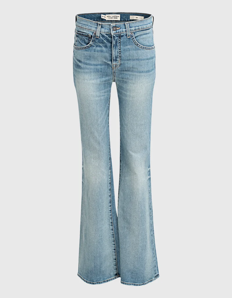 Washed-Out Flare-Leg Jeans Celia