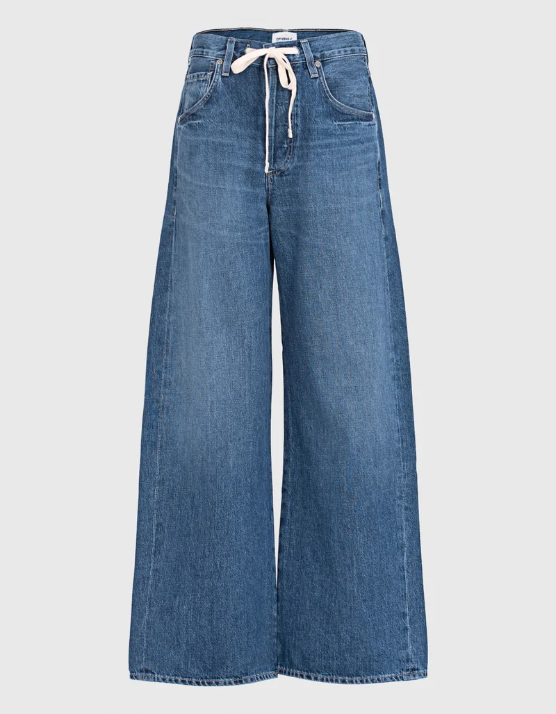 Wide-Leg Jeans Brynn mit Tunnelzug
