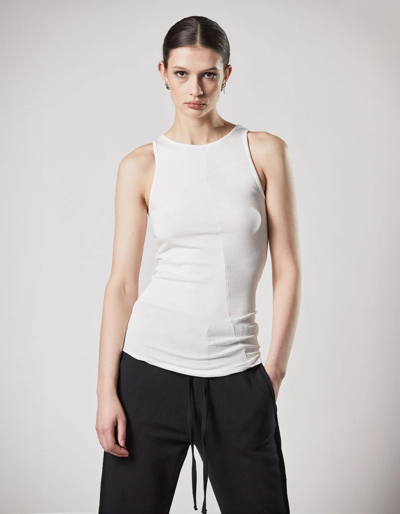 Tanktop mit Ziernähten