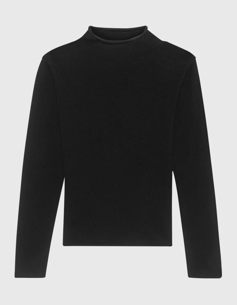 Kaschmir-Pullover mit Stehkragen
