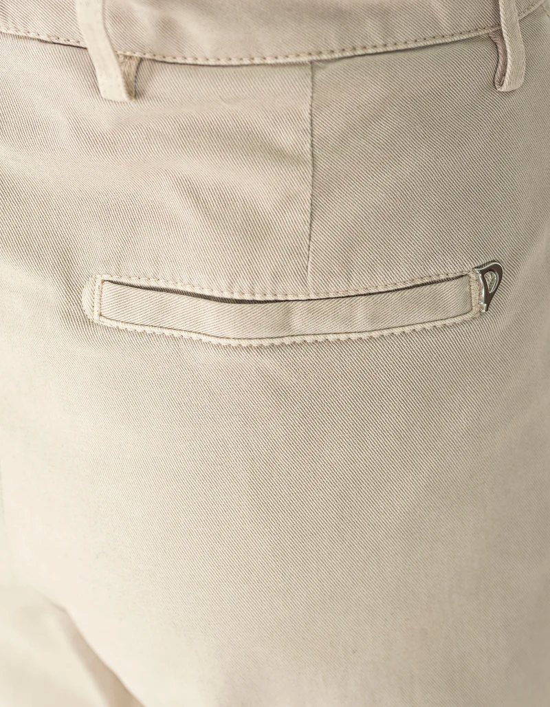 Baumwoll-Mix Bundfaltenhose