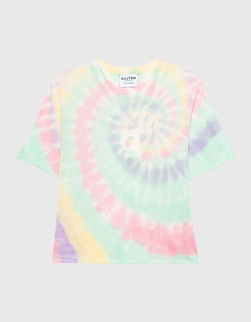 Cropped Kaschmir-T-Shirt
