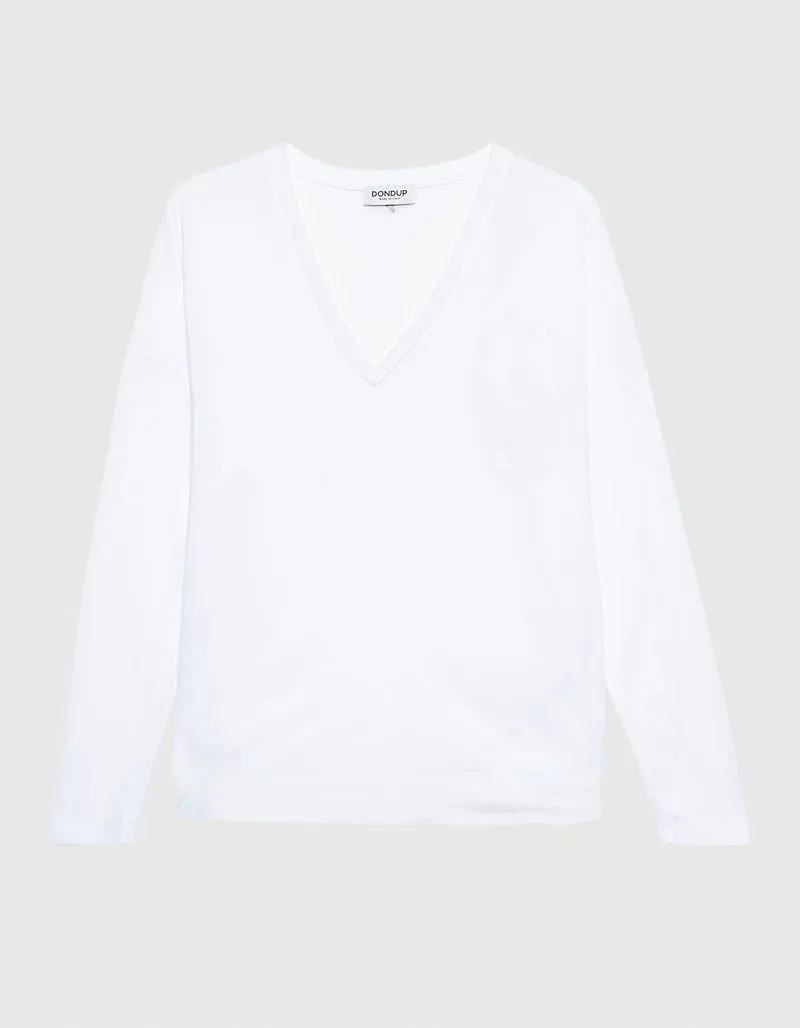 Oversize Longsleeve mit Seidenanteil