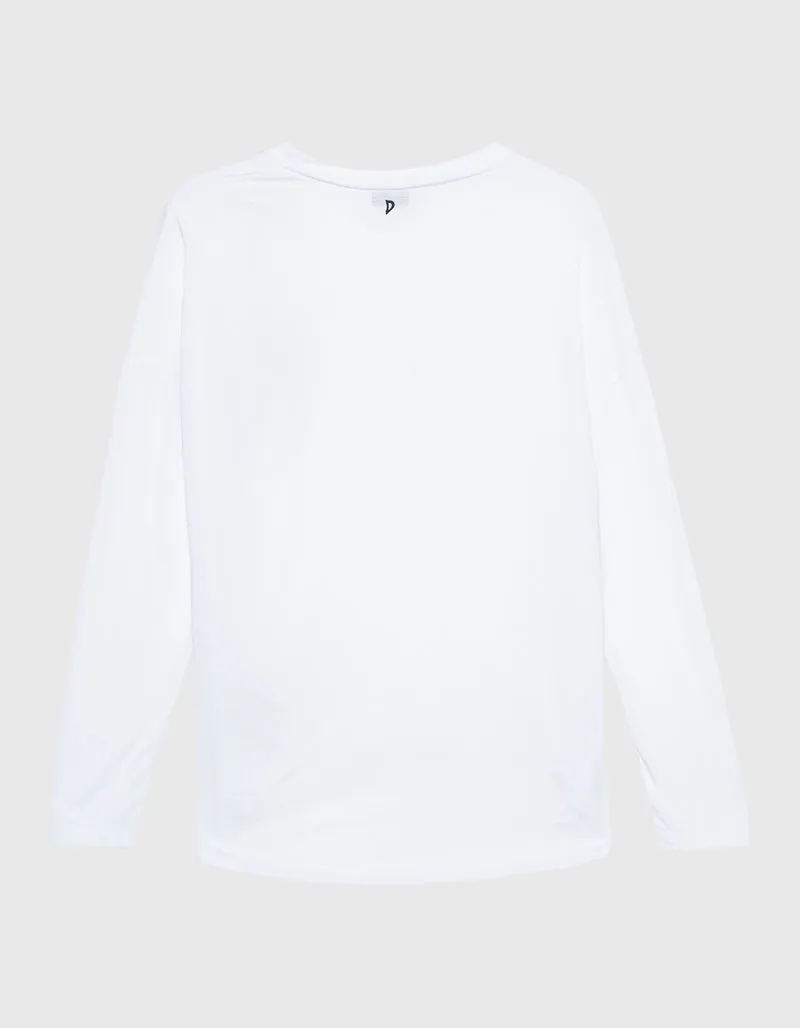 Oversize Longsleeve mit Seidenanteil