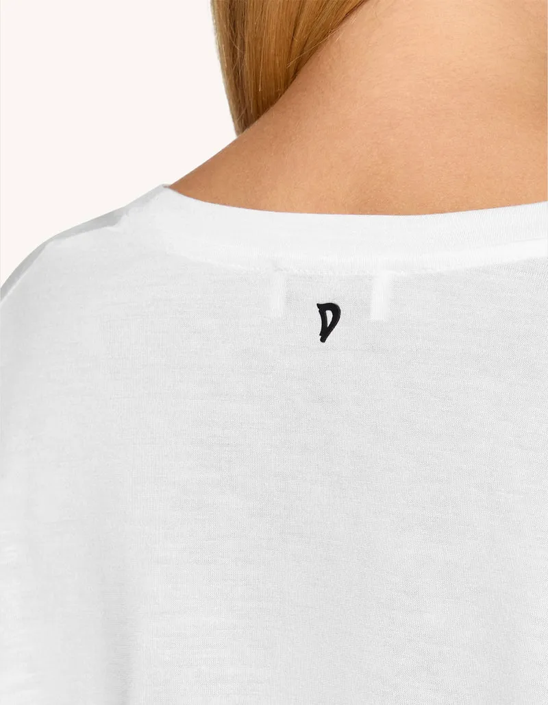 Oversize Longsleeve mit Seidenanteil
