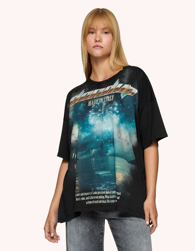 Bedrucktes Oversize T-Shirt