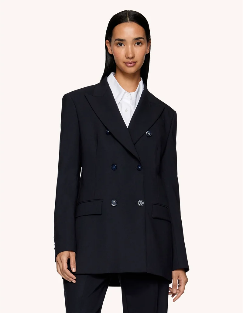 Doppelreihiger Woll-Blazer
