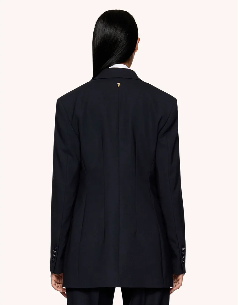 Doppelreihiger Woll-Blazer