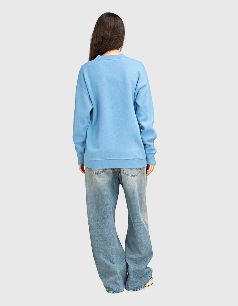 Kaschmir-Sweatshirt mit Rundhalsausschnitt