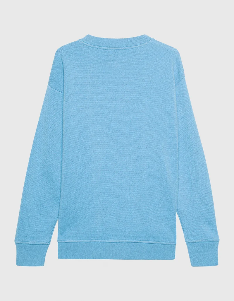 Kaschmir-Sweatshirt mit Rundhalsausschnitt
