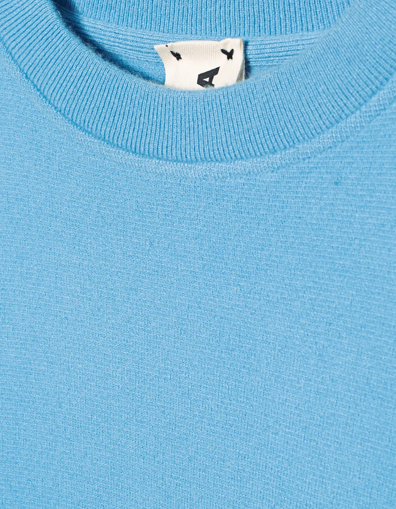 Kaschmir-Sweatshirt mit Rundhalsausschnitt