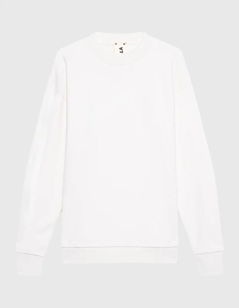 Kaschmir-Sweatshirt mit Rundhalsausschnitt