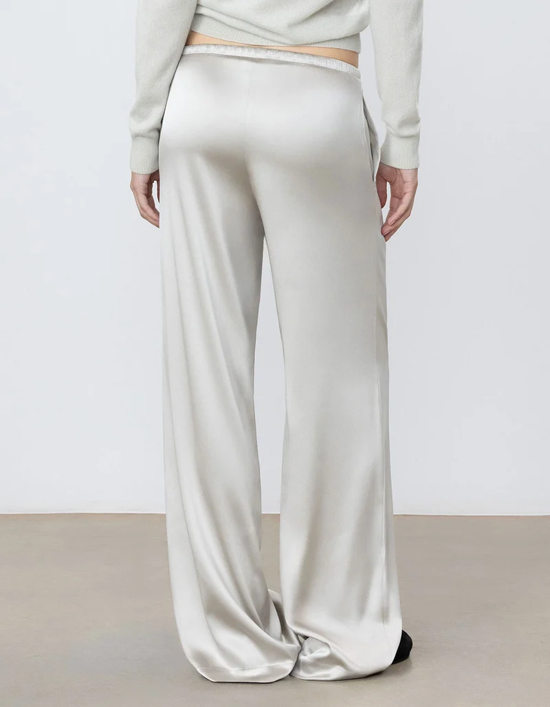Wide-Leg Seiden-Hose Brody