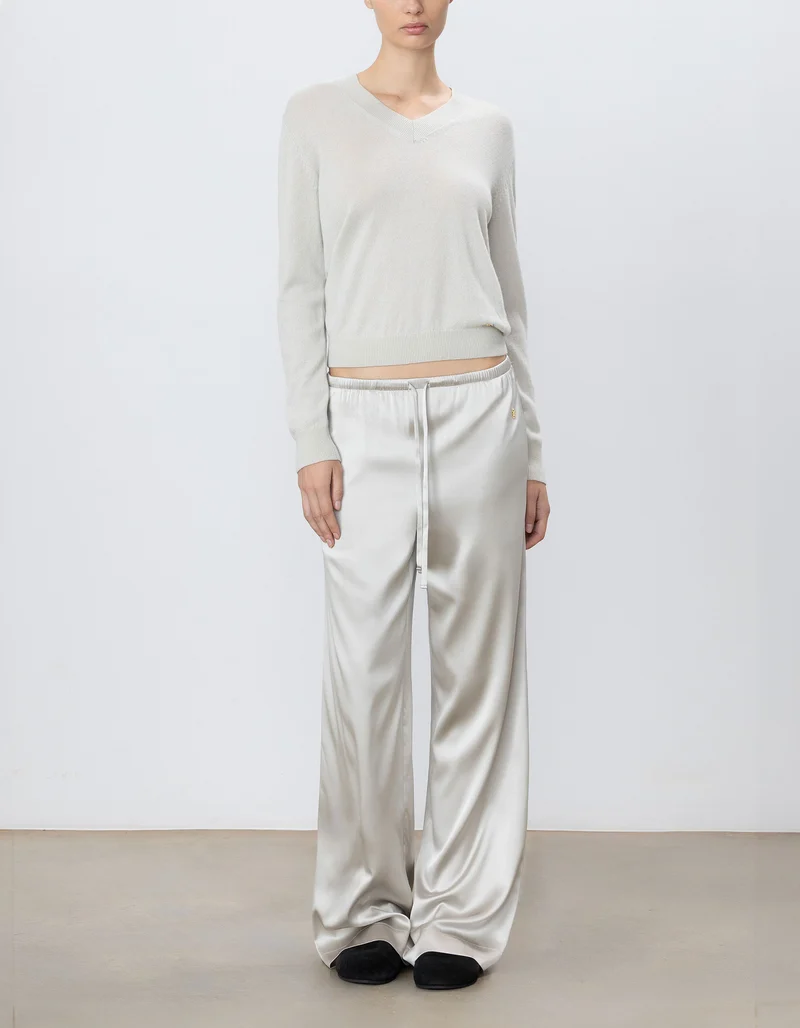 Wide-Leg Seiden-Hose Brody