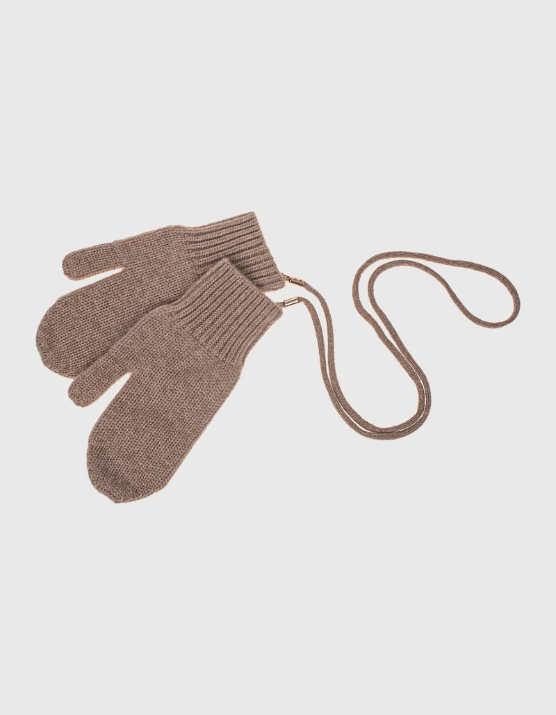 Kaschmir-Handschuhe mit abnehmbarem Riemen