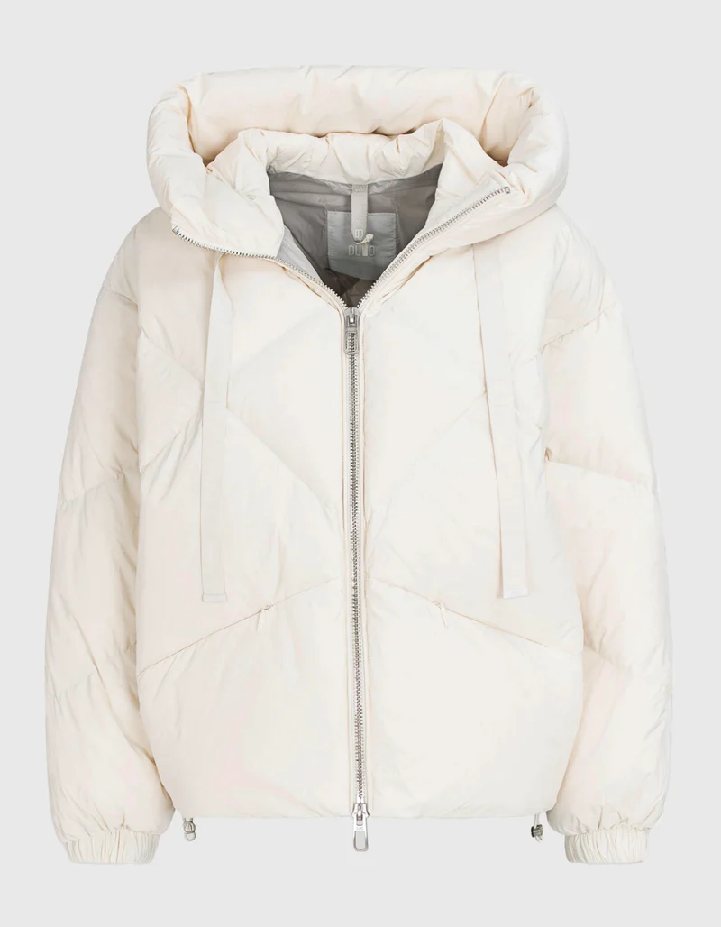 Loose-Fit Daunen Jacke mit Kapuze
