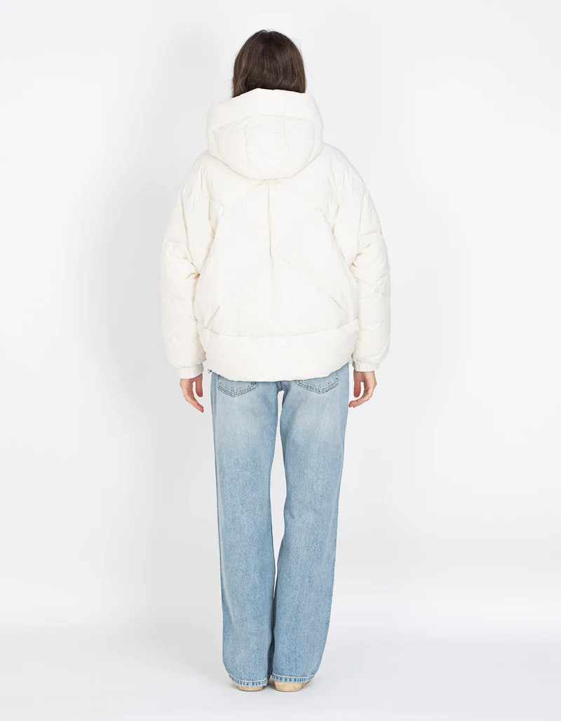 Loose-Fit Daunen Jacke mit Kapuze