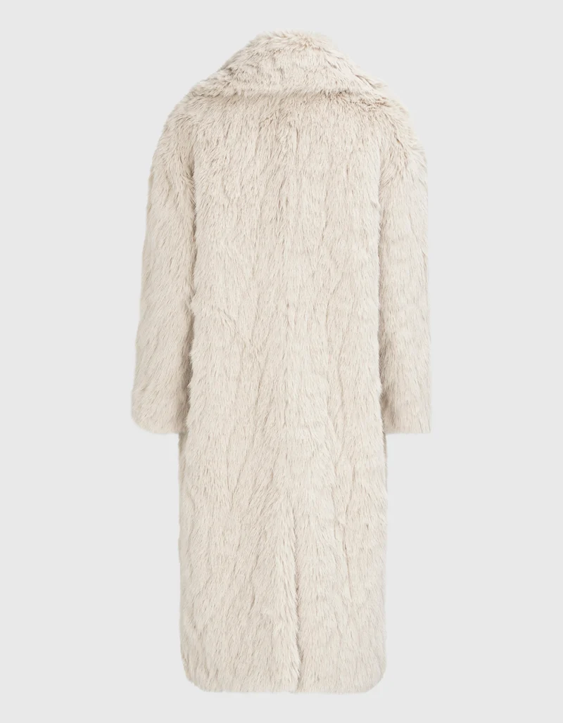 Faux-Fur Mantel