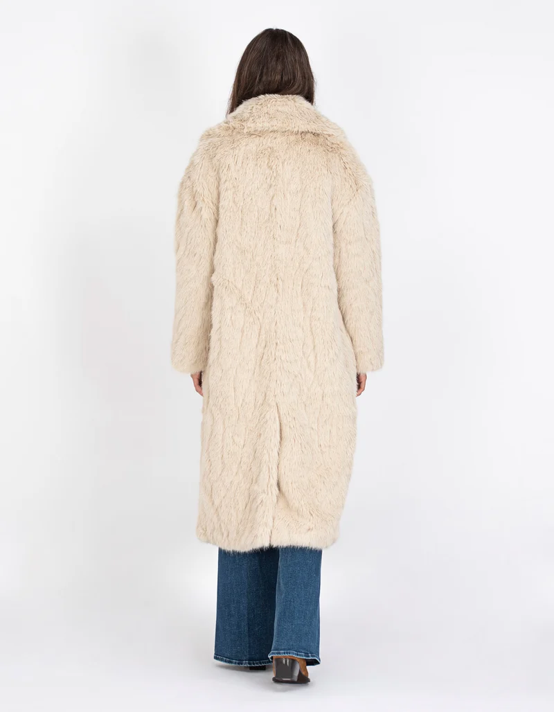 Faux-Fur Mantel