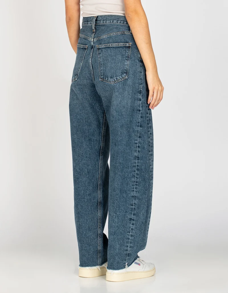 High Waist Barrel-Leg Jeans Luna