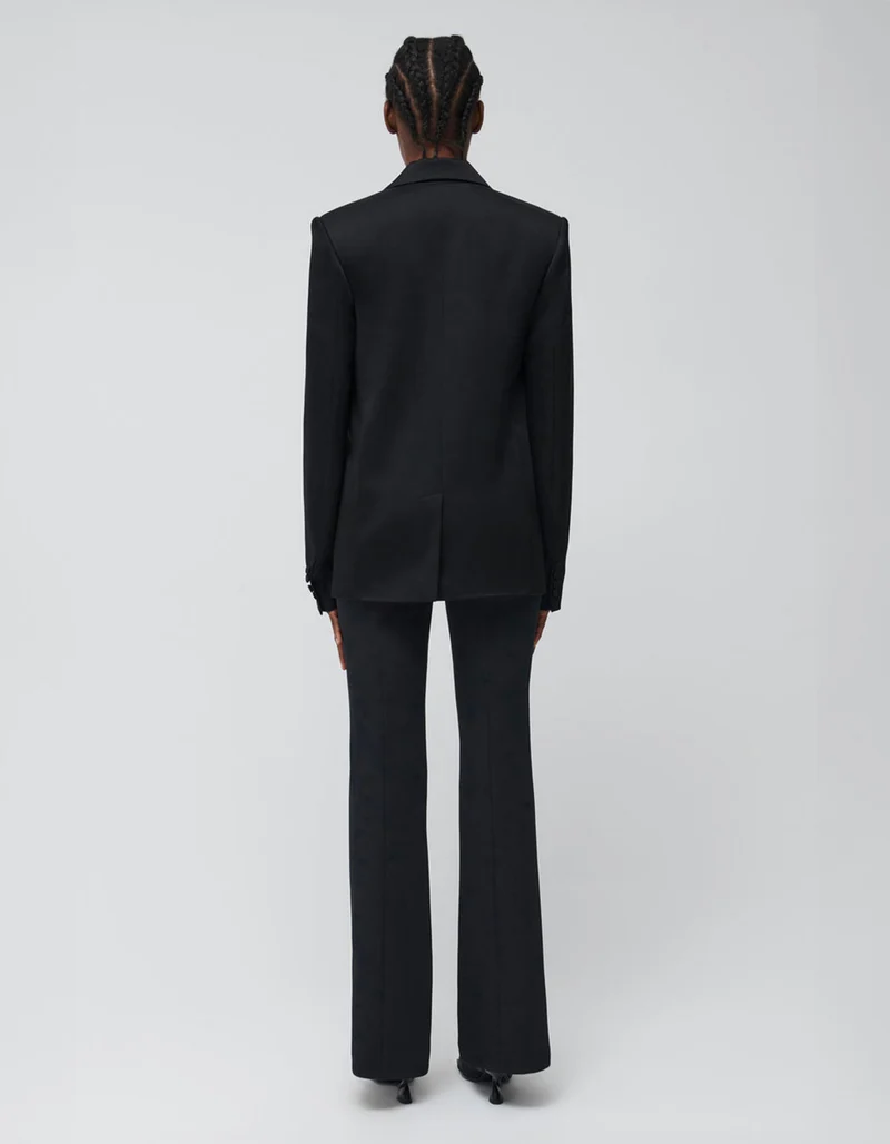 Doppelreihiger Satin-Blazer Norah