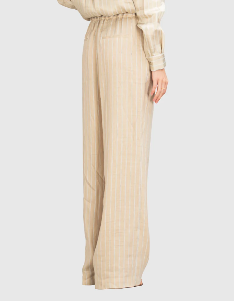 Gestreifte Leinen-Mix Hose Helianne