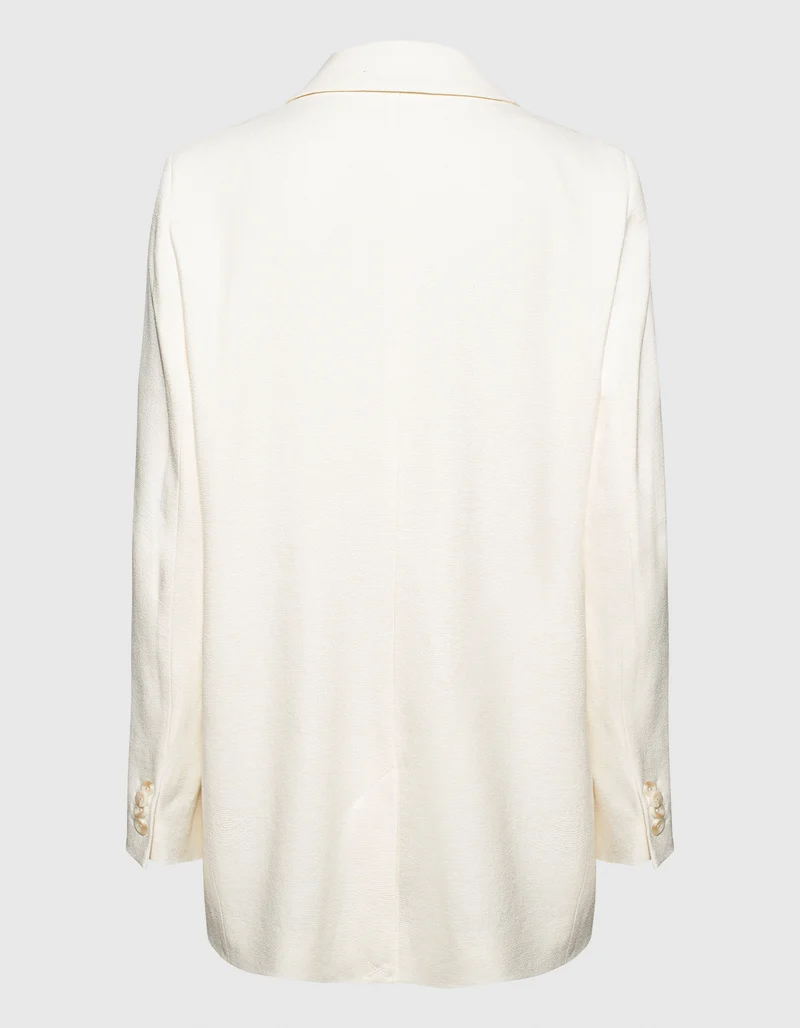 Doppelreihiger Leinen-Mix Blazer Semyra