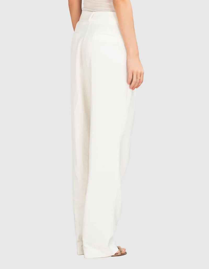 Leinen-Mix Bundfaltenhose Samdra