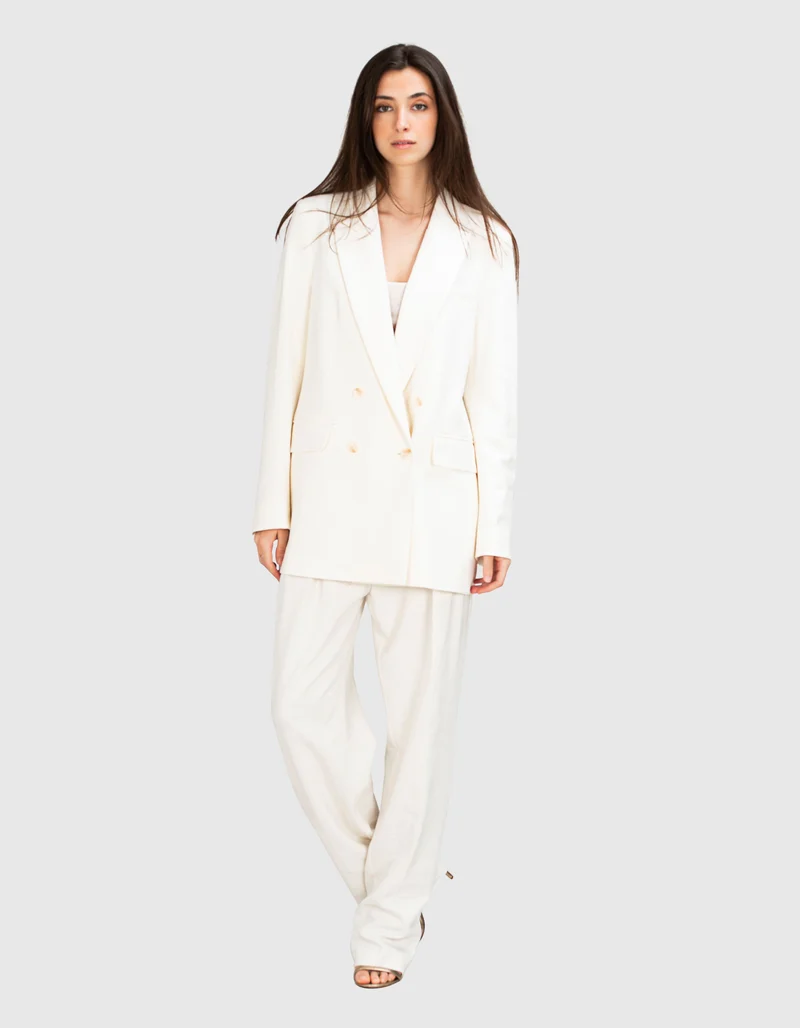Leinen-Mix Bundfaltenhose Samdra