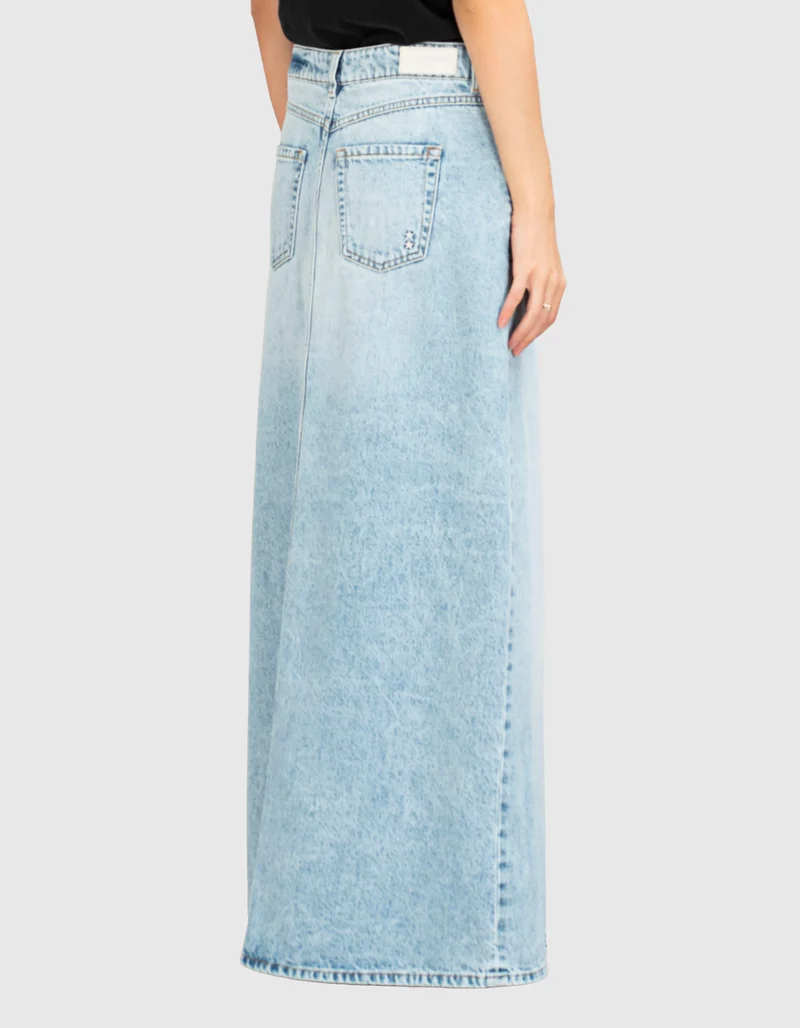 Maxi Jeans-Rock Sandy mit Gehschlitz