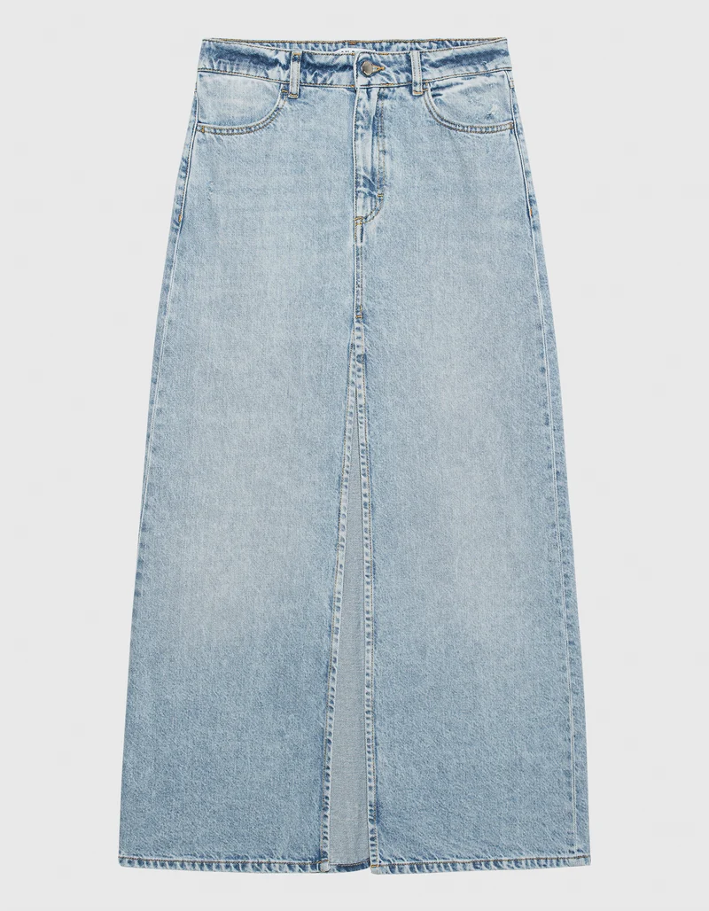 Maxi Jeans-Rock Sandy mit Gehschlitz